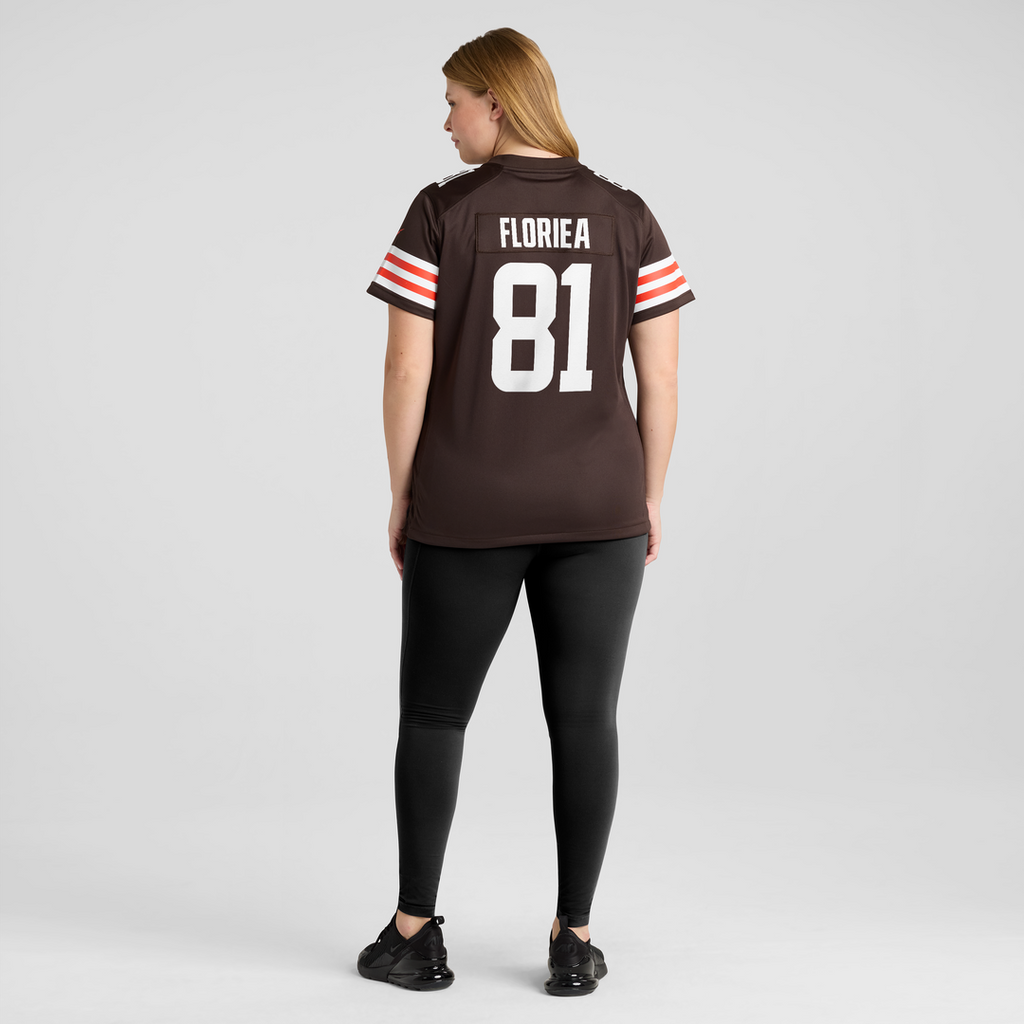 Luke Floriea Cleveland Browns Nike Women's Team Game Jersey - Brown Official NFL Team Apparel Football Fan Gear