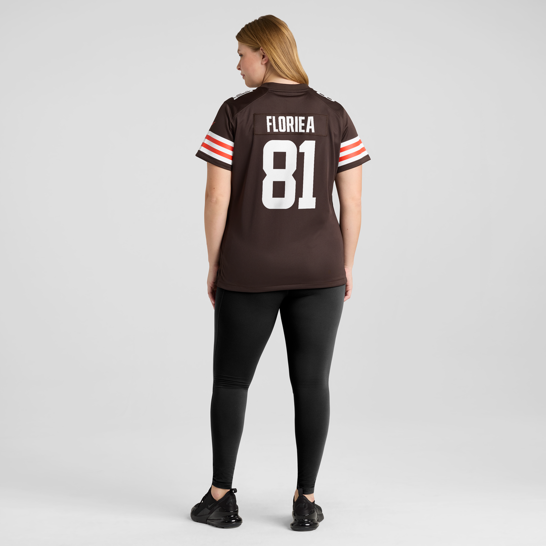 Luke Floriea Cleveland Browns Nike Women's Team Game Jersey - Brown Official NFL Team Apparel Football Fan Gear