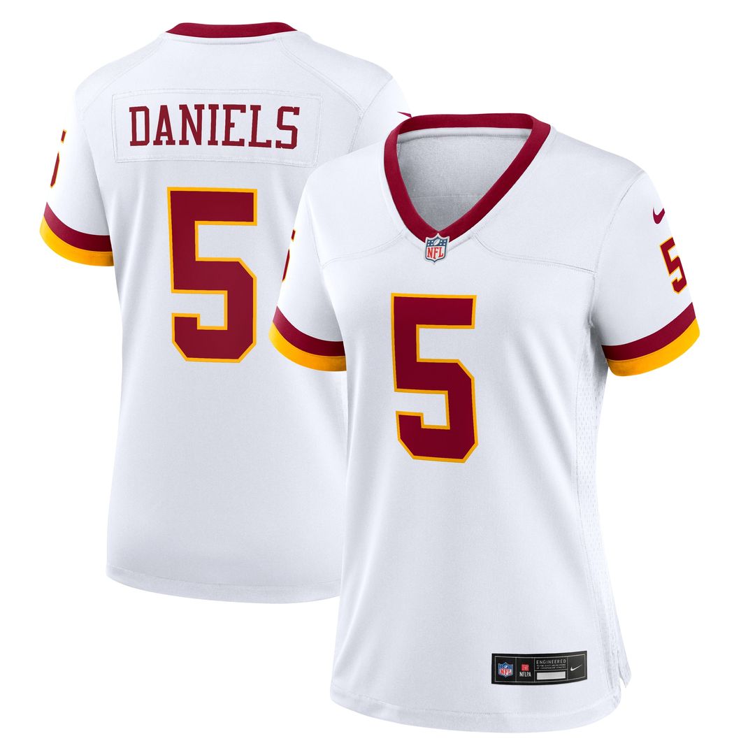 Jayden Daniels Washington Commanders Nike Women's Game Super Bowl Era Jersey - White Official NFL Team Apparel Football Fan Gear