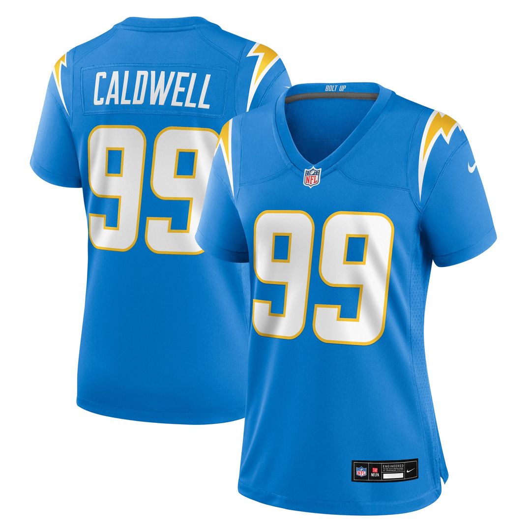 Jamaree Caldwell Los Angeles Chargers Nike Women's Team Game Jersey - Powder Blue Official NFL Team Apparel Football Fan Gear