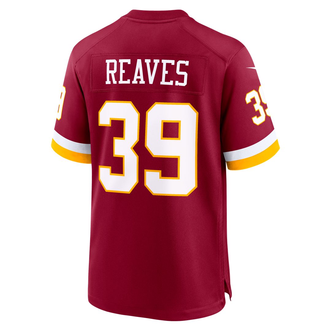 Jeremy Reaves Washington Commanders Nike Hail Raiser Alternate Game Jersey - Black Official NFL Team Apparel Football Fan Gear