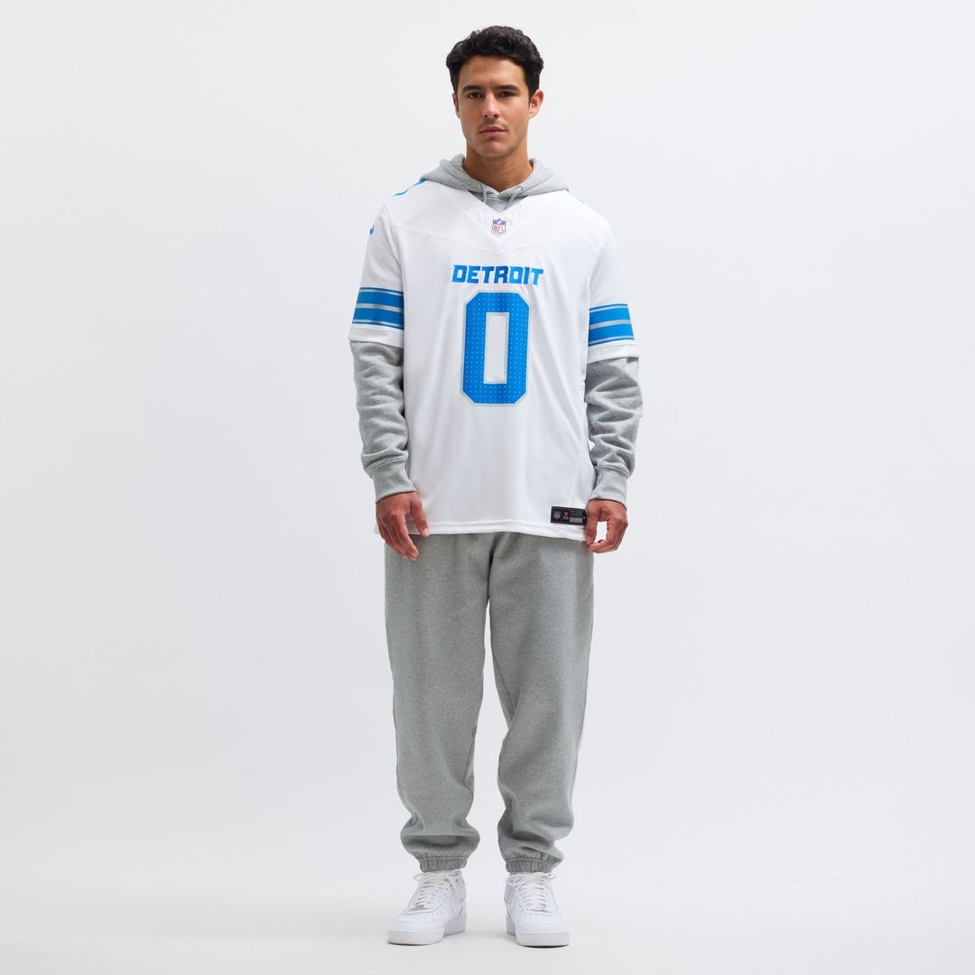 Jahmyr Gibbs Detroit Lions Nike Vapor F.U.S.E. Limited Jersey - White Official NFL Team Apparel Football Fan Gear