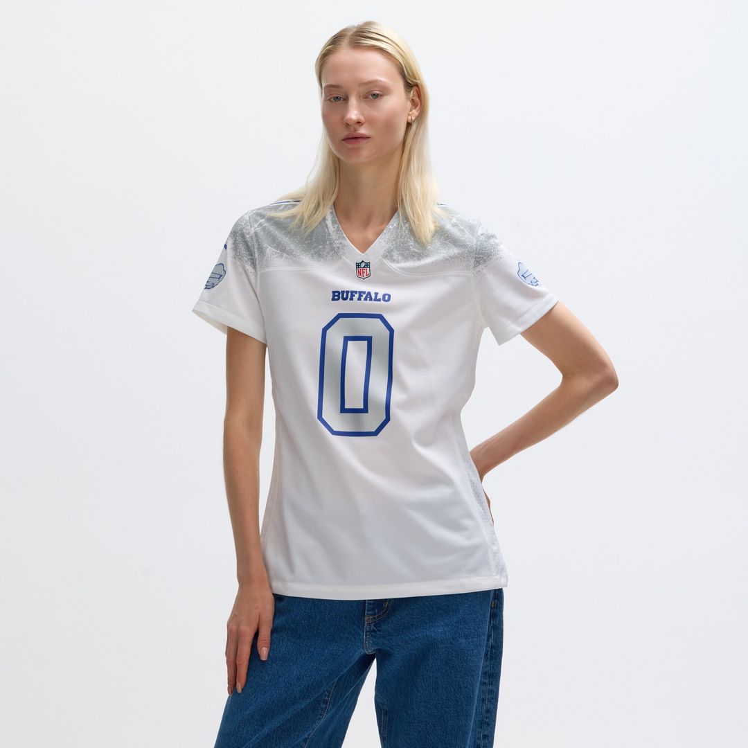 Keon Coleman Buffalo Bills Nike Women's 2025 Rivalries Collection Game Jersey - White Official NFL Team Apparel Football Fan Gear