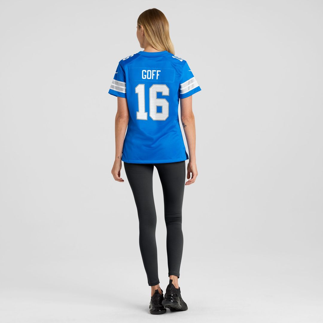 Jared Goff Detroit Lions Nike Women's Game Jersey - Blue Official NFL Team Apparel Football Fan Gear