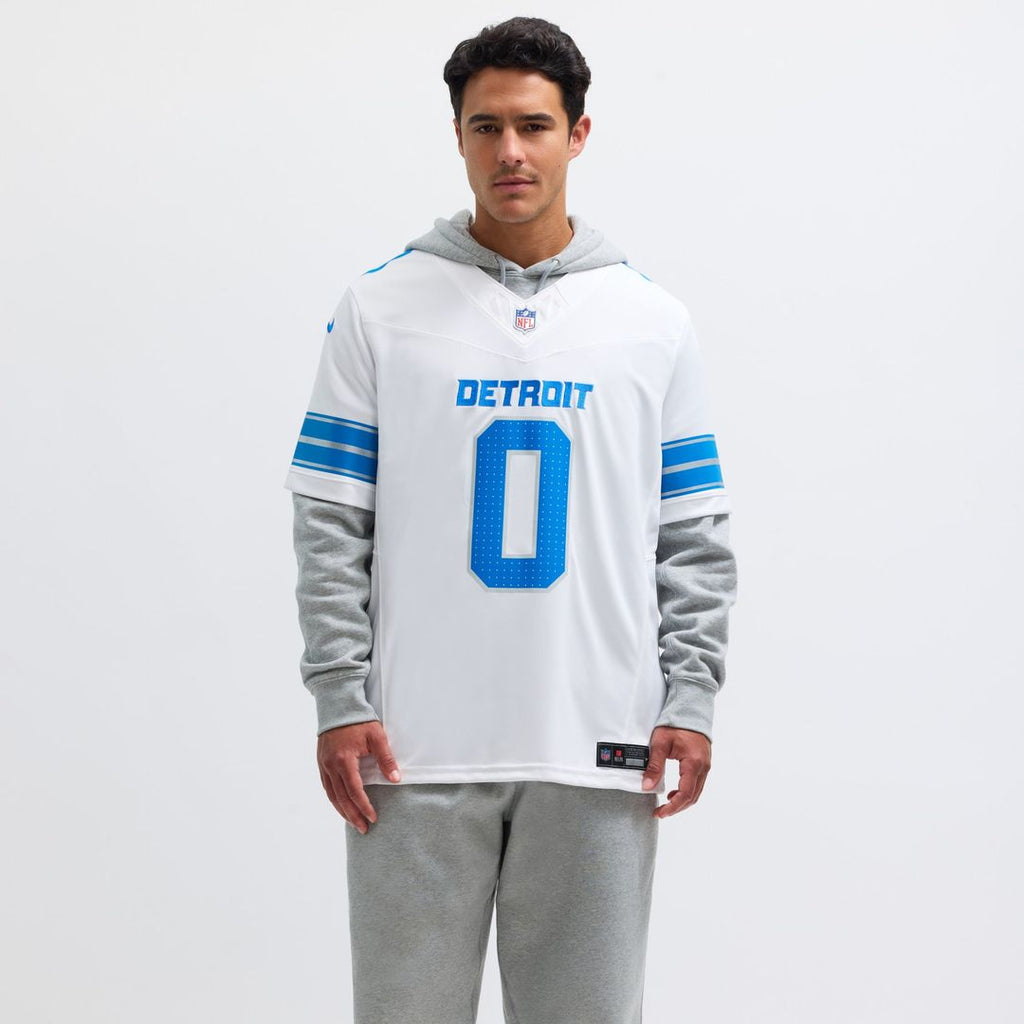 Jahmyr Gibbs Detroit Lions Nike Vapor F.U.S.E. Limited Jersey - White Official NFL Team Apparel Football Fan Gear