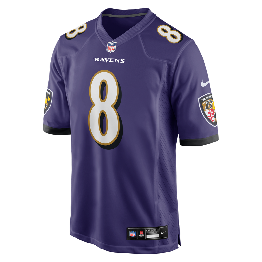 Lamar Jackson Baltimore Ravens Nike Game Jersey - Purple Official NFL Team Apparel Football Fan Gear