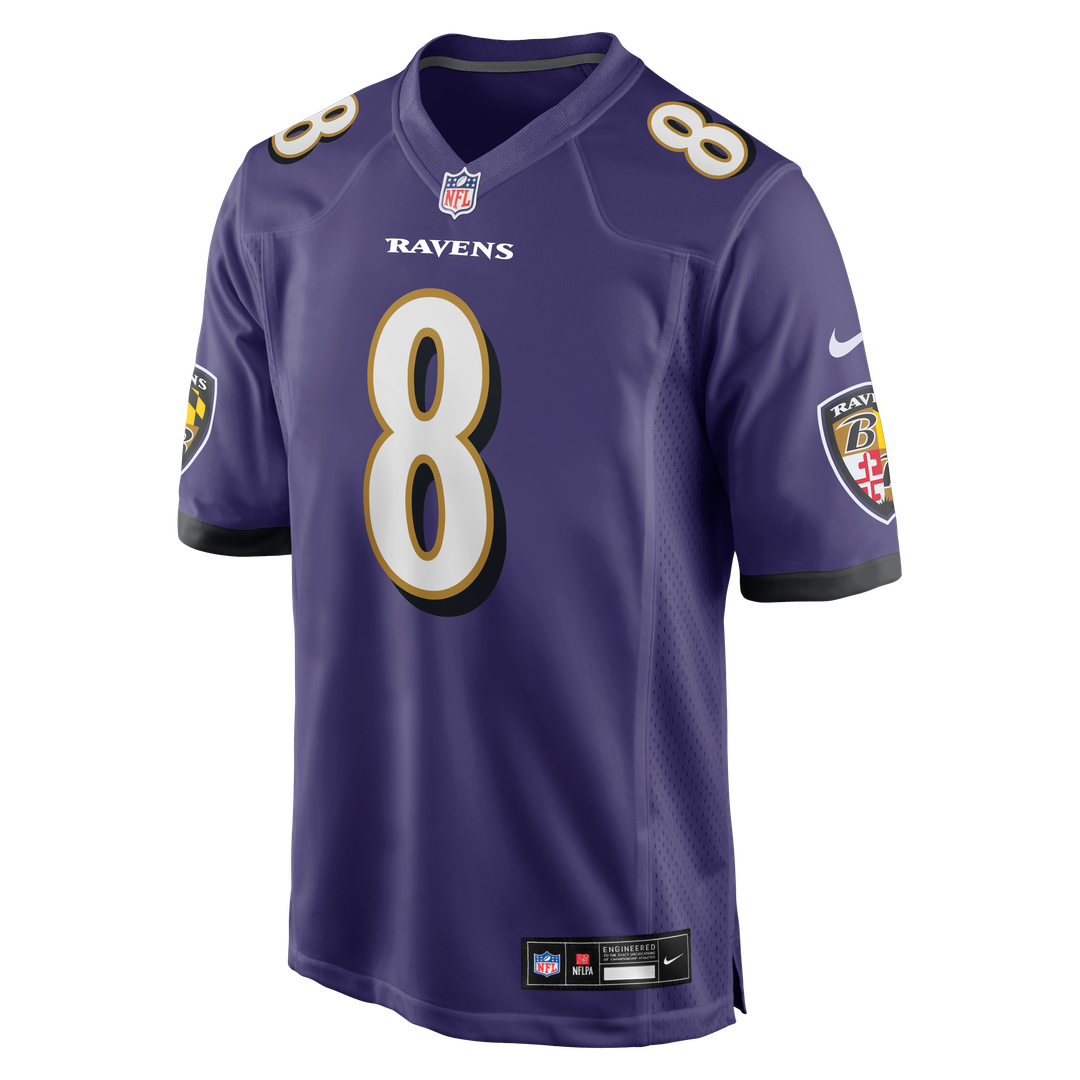 Lamar Jackson Baltimore Ravens Nike Game Jersey - Purple Official NFL Team Apparel Football Fan Gear