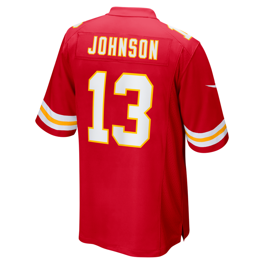 Nazeeh Johnson Kansas City Chiefs Nike Game Player Jersey - Red Official NFL Team Apparel Football Fan Gear
