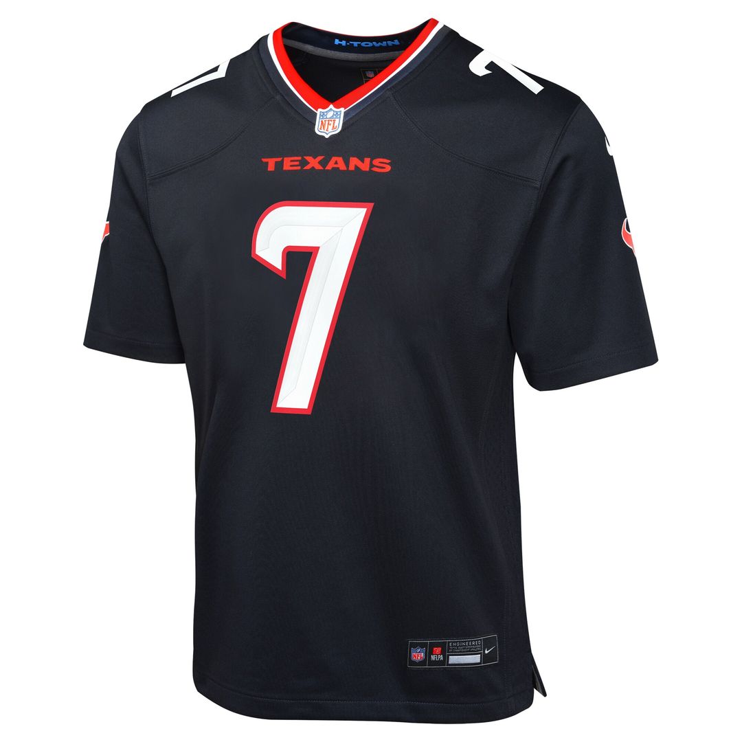 C.J. Stroud Houston Texans Nike Youth Game Jersey - Navy Official NFL Team Apparel Football Fan Gear