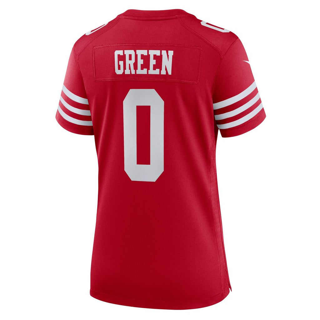 Renardo Green San Francisco 49ers Nike Women's Team Game Jersey - Scarlet Official NFL Team Apparel Football Fan Gear