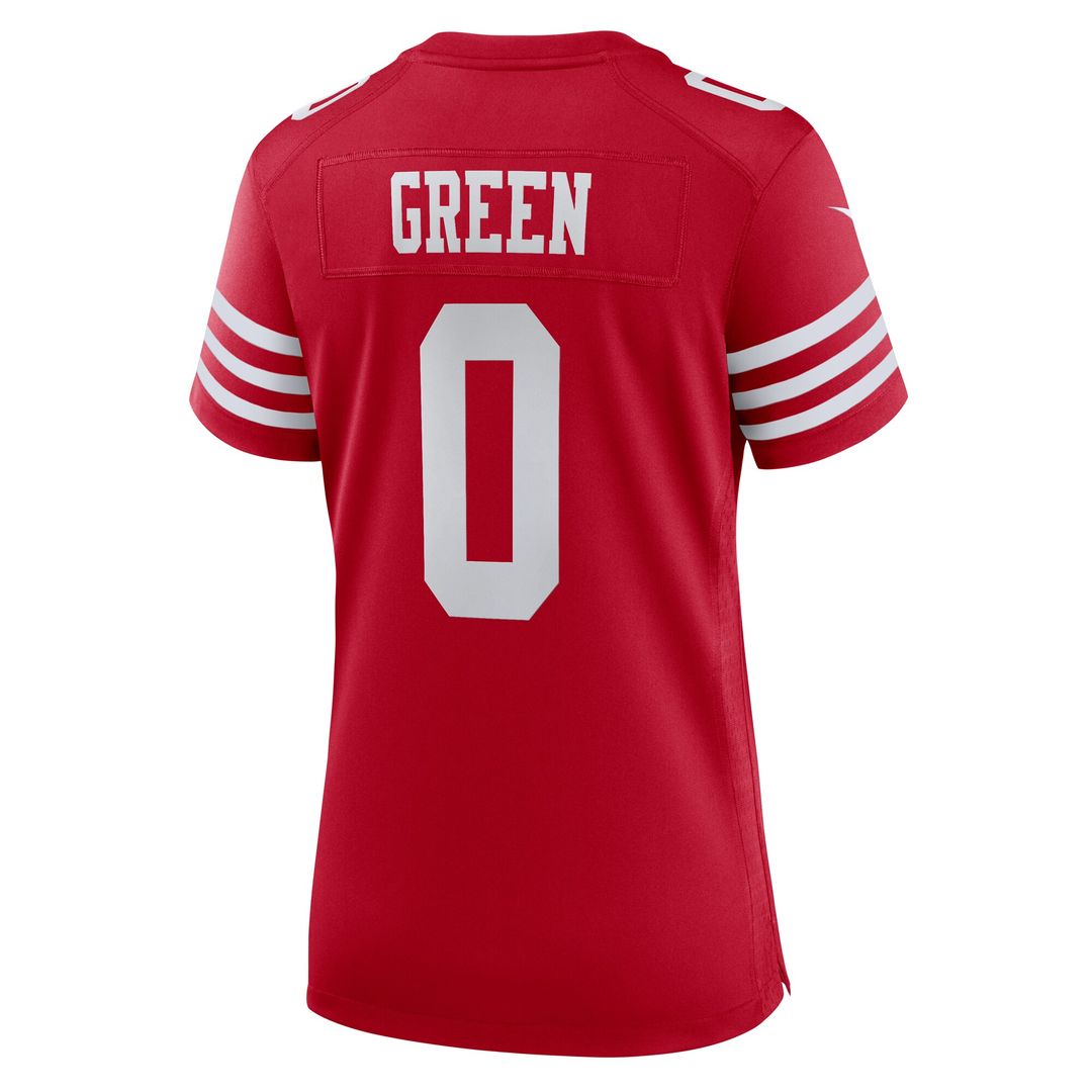 Renardo Green San Francisco 49ers Nike Women's Team Game Jersey - Scarlet Official NFL Team Apparel Football Fan Gear