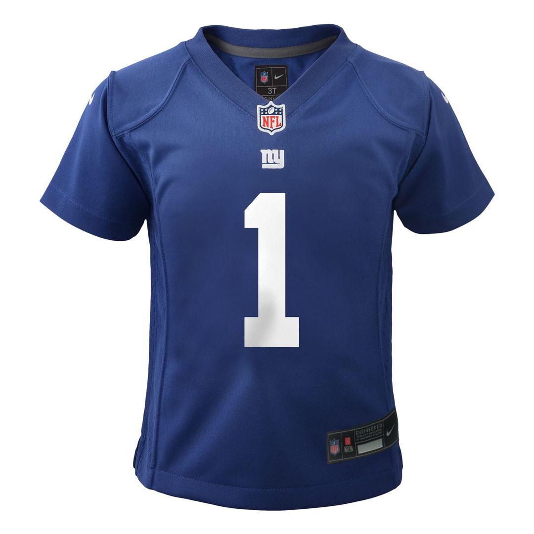 Malik Nabers New York Giants Nike Toddler Game Jersey - Royal Official NFL Team Apparel Football Fan Gear