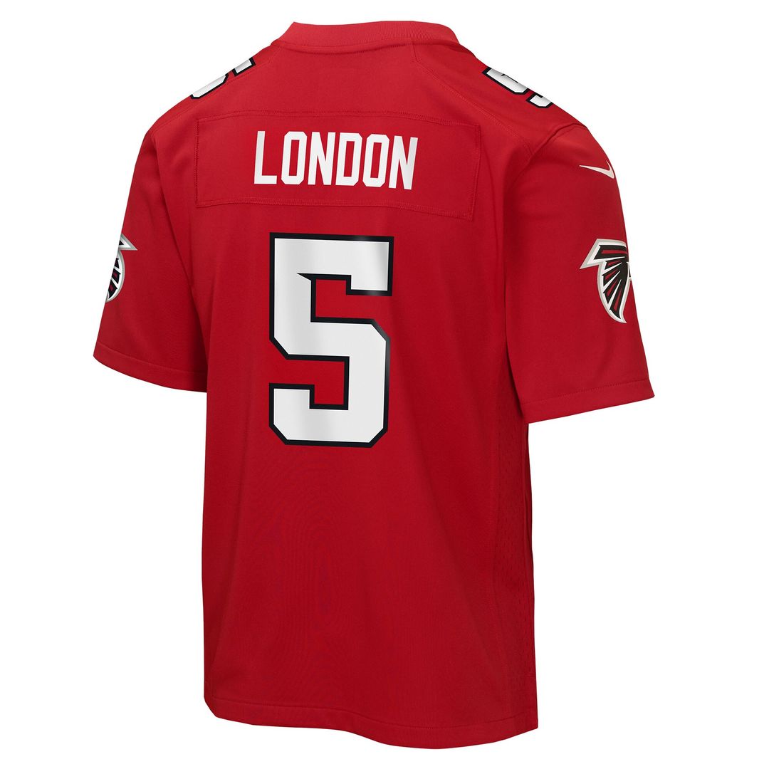 Drake London Atlanta Falcons Nike Youth Game Jersey - Red Official NFL Team Apparel Football Fan Gear