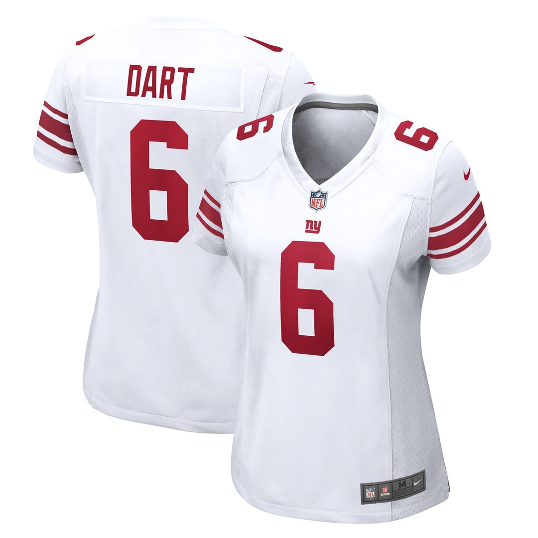 Jaxson Dart New York Giants Nike Women's Game Jersey - White Official NFL Team Apparel Football Fan Gear