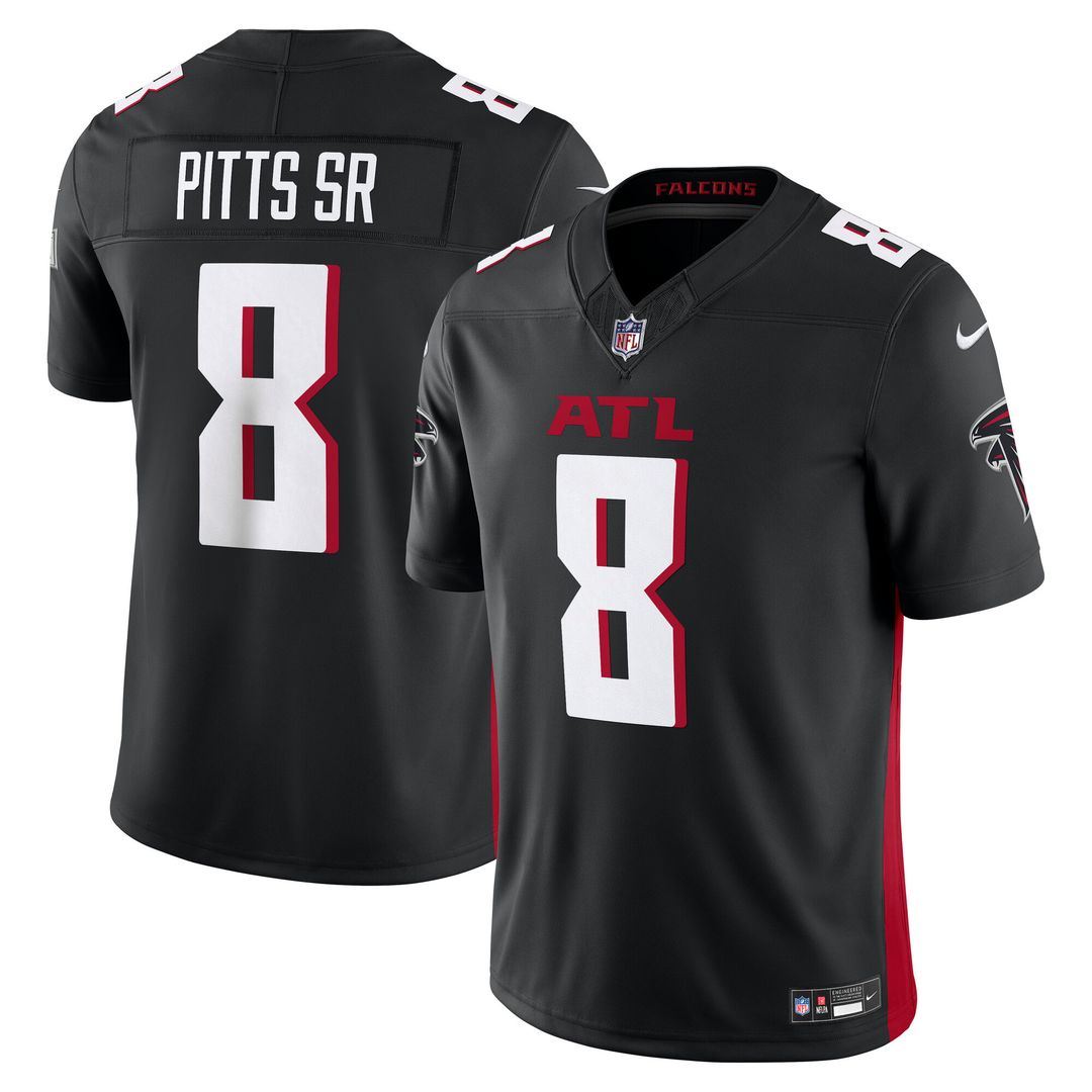 Kyle Pitts Sr. Atlanta Falcons Nike Vapor F.U.S.E. Limited Jersey - Black Official NFL Team Apparel Football Fan Gear