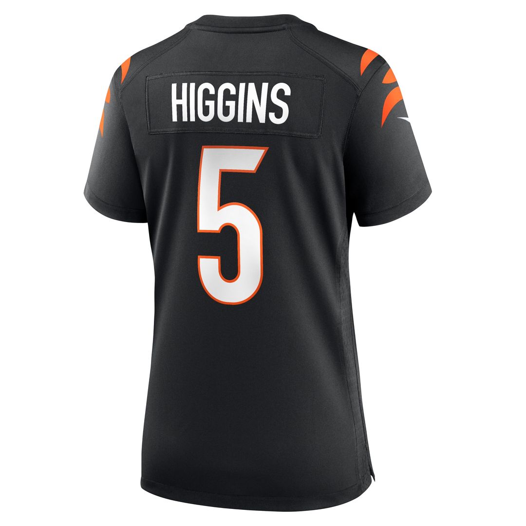 Tee Higgins Cincinnati Bengals Nike Women's Game Player Jersey - Black Official NFL Team Apparel Football Fan Gear
