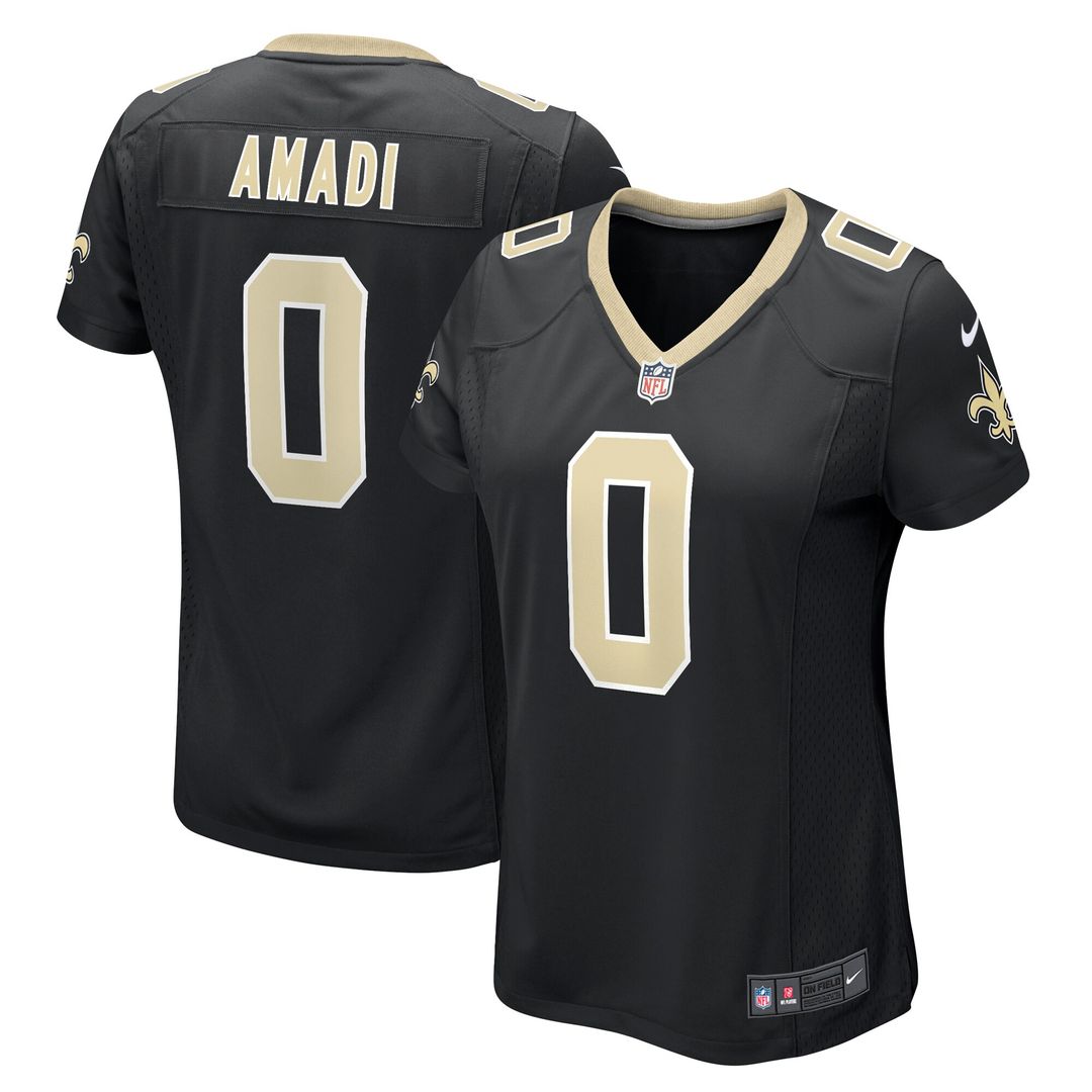 Ugo Amadi New Orleans Saints Nike Women's Team Game Jersey - Black Official NFL Team Apparel Football Fan Gear