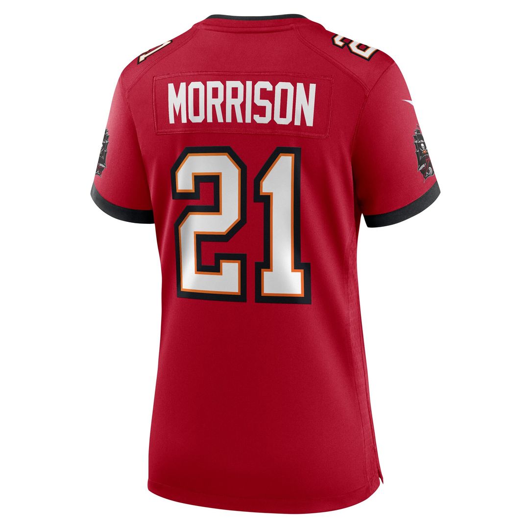 Benjamin Morrison Tampa Bay Buccaneers Nike Women's Team Game Jersey - Red Official NFL Team Apparel Football Fan Gear
