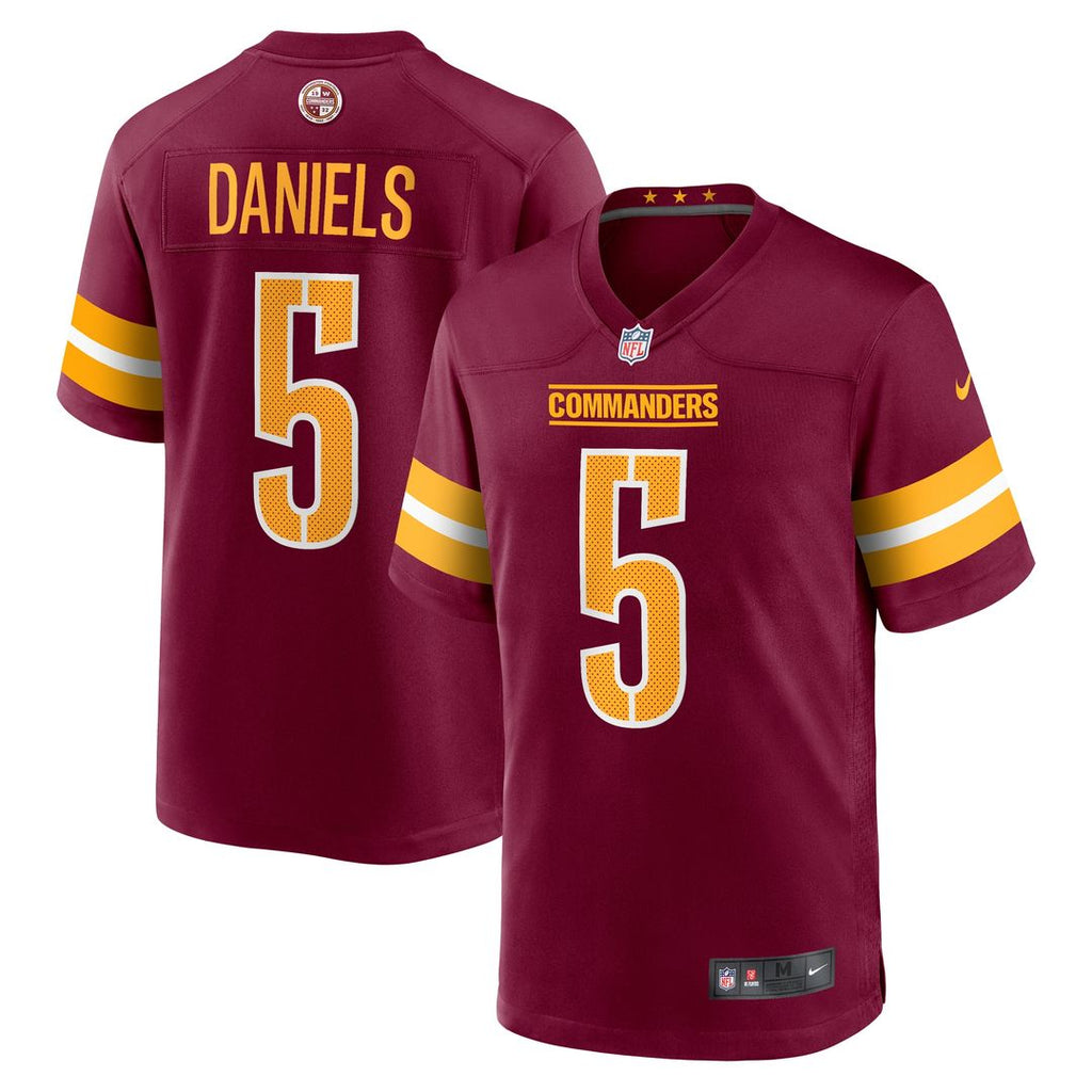 Jayden Daniels Washington Commanders Nike Player Game Jersey - Burgundy Official NFL Team Apparel Football Fan Gear