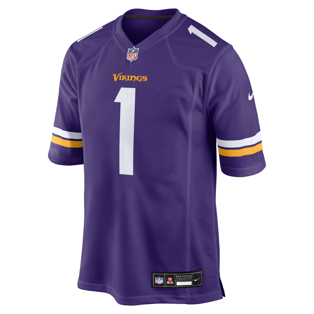 Number 1 Dad Minnesota Vikings Nike Game Jersey - Purple Official NFL Team Apparel Football Fan Gear