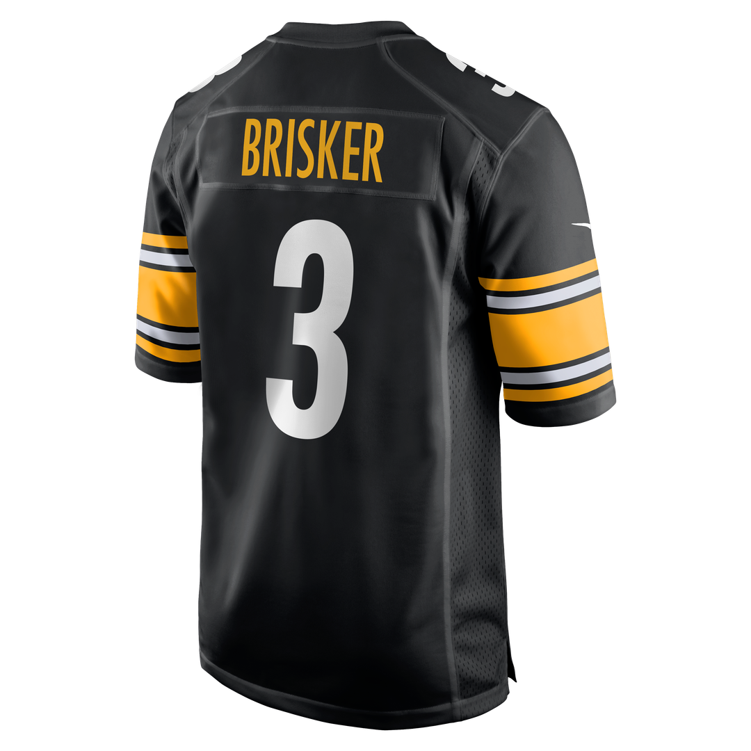 Jaquan Brisker Pittsburgh Steelers Nike Team Game Jersey - Black Official NFL Team Apparel Football Fan Gear