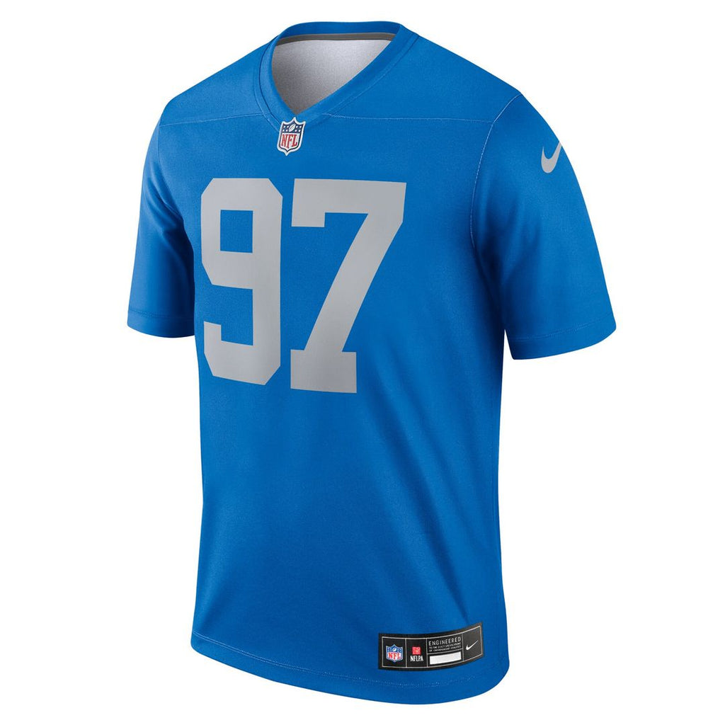 Aidan Hutchinson Detroit Lions Nike Legend Player Performance Top - Blue NFL Fan Gear Popular Style
