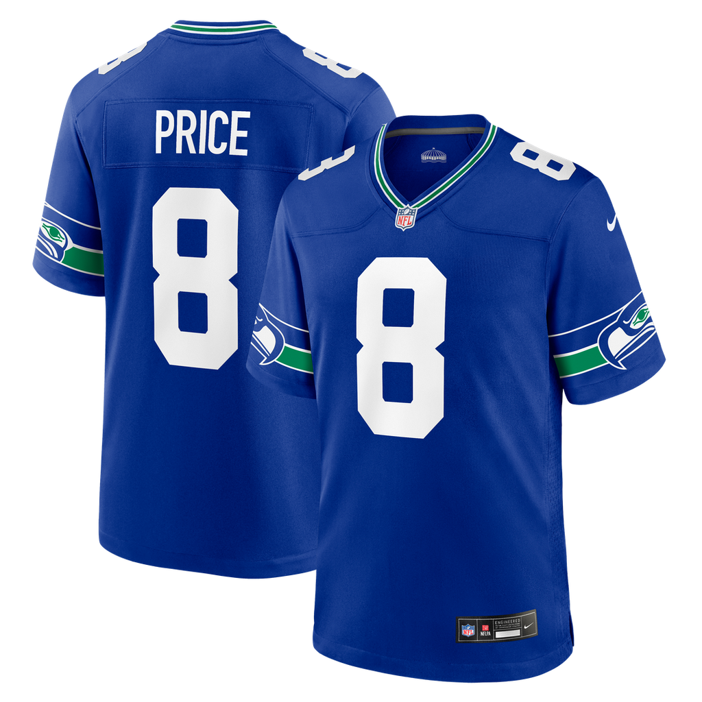 Jadarian Price Seattle Seahawks Nike Alternate Game Jersey - Royal Official NFL Team Apparel Football Fan Gear