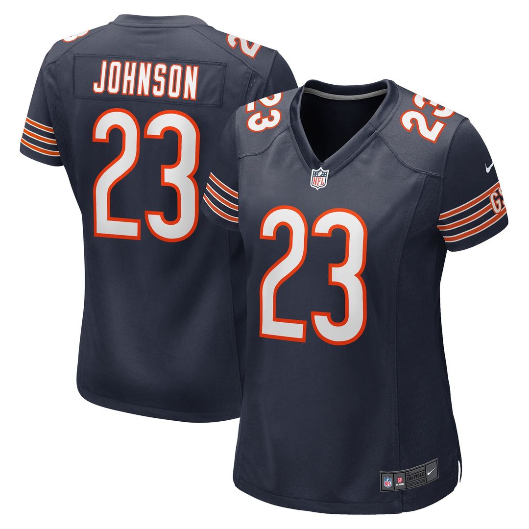 Roschon Johnson Chicago Bears Nike Women's Team Game Jersey - Navy Official NFL Team Apparel Football Fan Gear