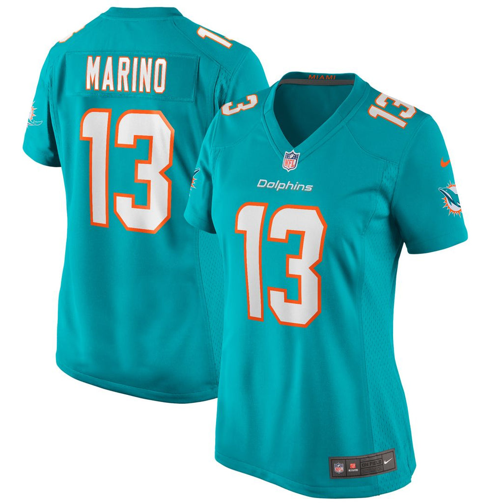 Dan Marino Miami Dolphins Nike Women's Game Retired Player Jersey - Aqua Official NFL Team Apparel Football Fan Gear