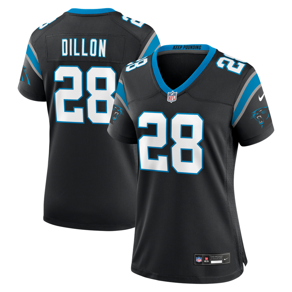 AJ Dillon Carolina Panthers Nike Women's Team Game Jersey - Black Official NFL Team Apparel Football Fan Gear