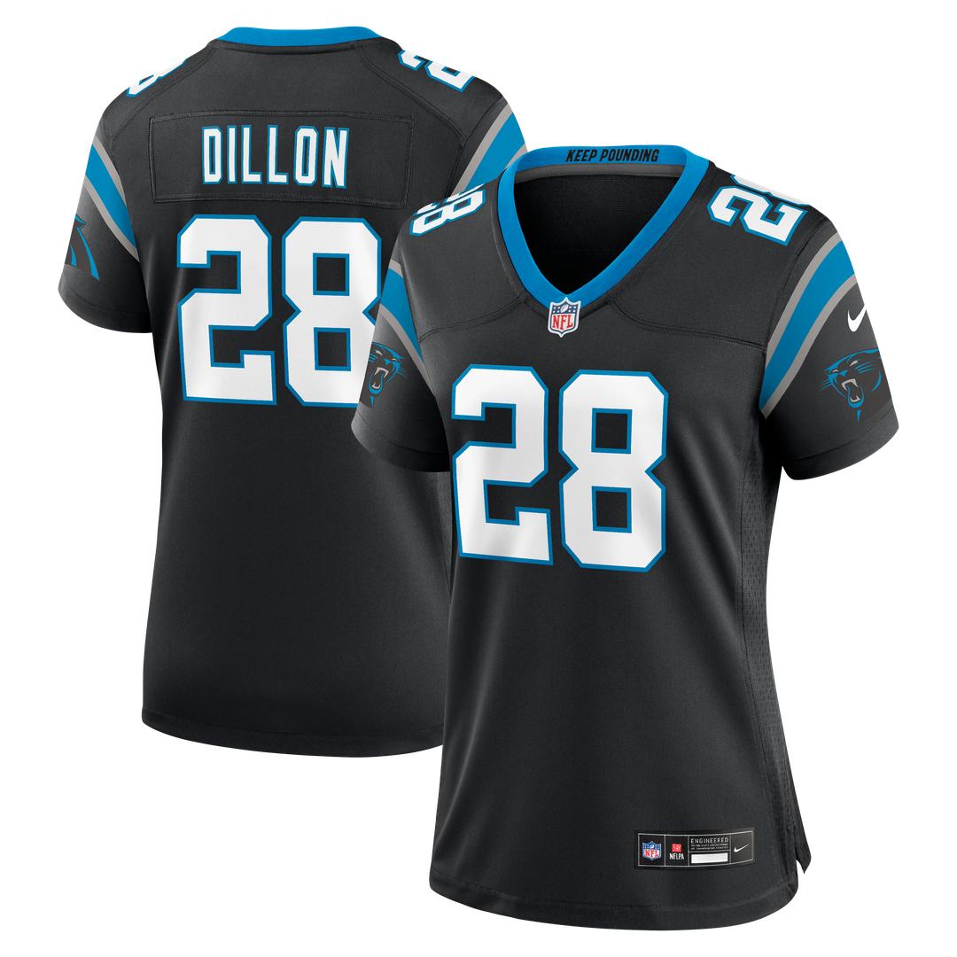 AJ Dillon Carolina Panthers Nike Women's Team Game Jersey - Black Official NFL Team Apparel Football Fan Gear