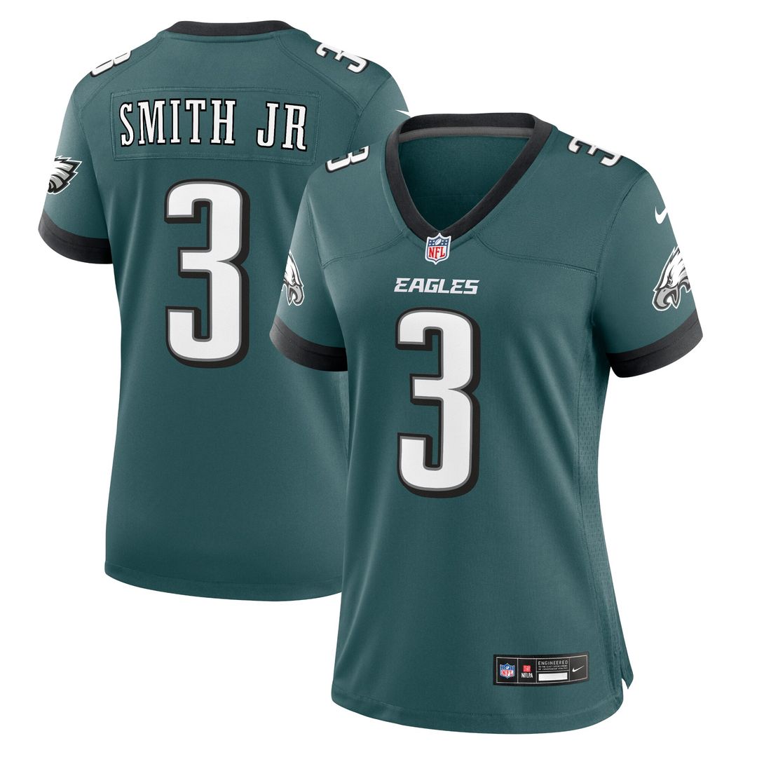 Nolan Smith Philadelphia Eagles Nike Women's Team Game Jersey - Midnight Green Official NFL Team Apparel Football Fan Gear