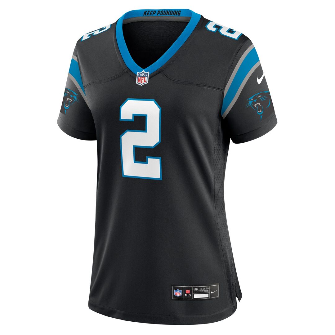 Mike Jackson Carolina Panthers Nike Women's Game Jersey - Black Official NFL Team Apparel Football Fan Gear