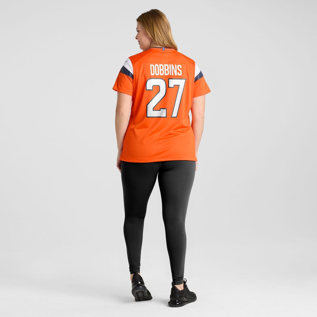 J.K. Dobbins Denver Broncos Nike Women's Team Game Jersey - Orange Official NFL Team Apparel Football Fan Gear