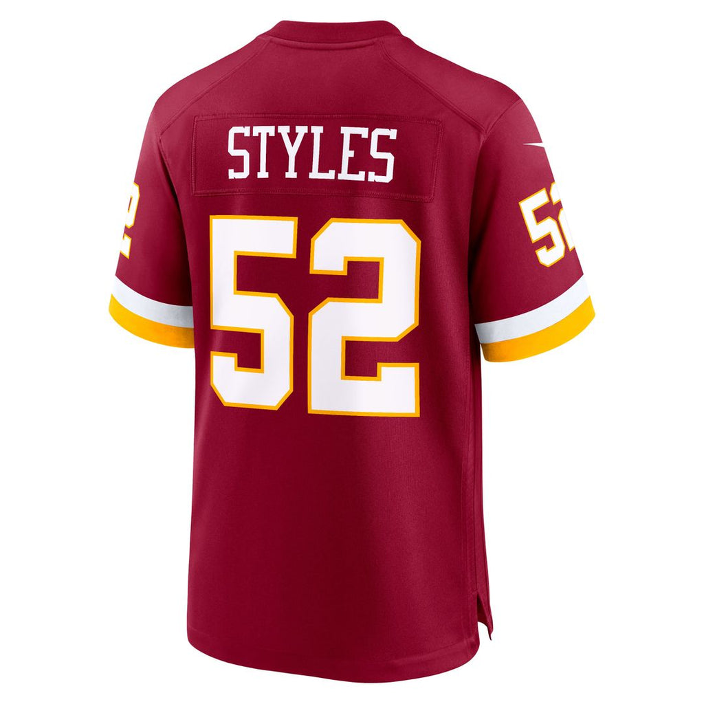 Sonny Styles Washington Commanders Nike 2026 NFL Draft First Round Pick No. 7 Team Game Jersey - Burgundy Official NFL Team Apparel Football Fan Gear