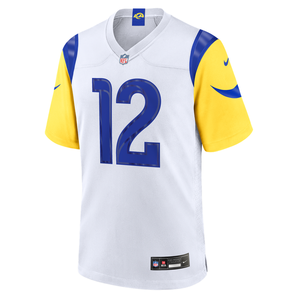 Puka Nacua Los Angeles Rams Nike White Game Player Jersey - White Official NFL Team Apparel Football Fan Gear