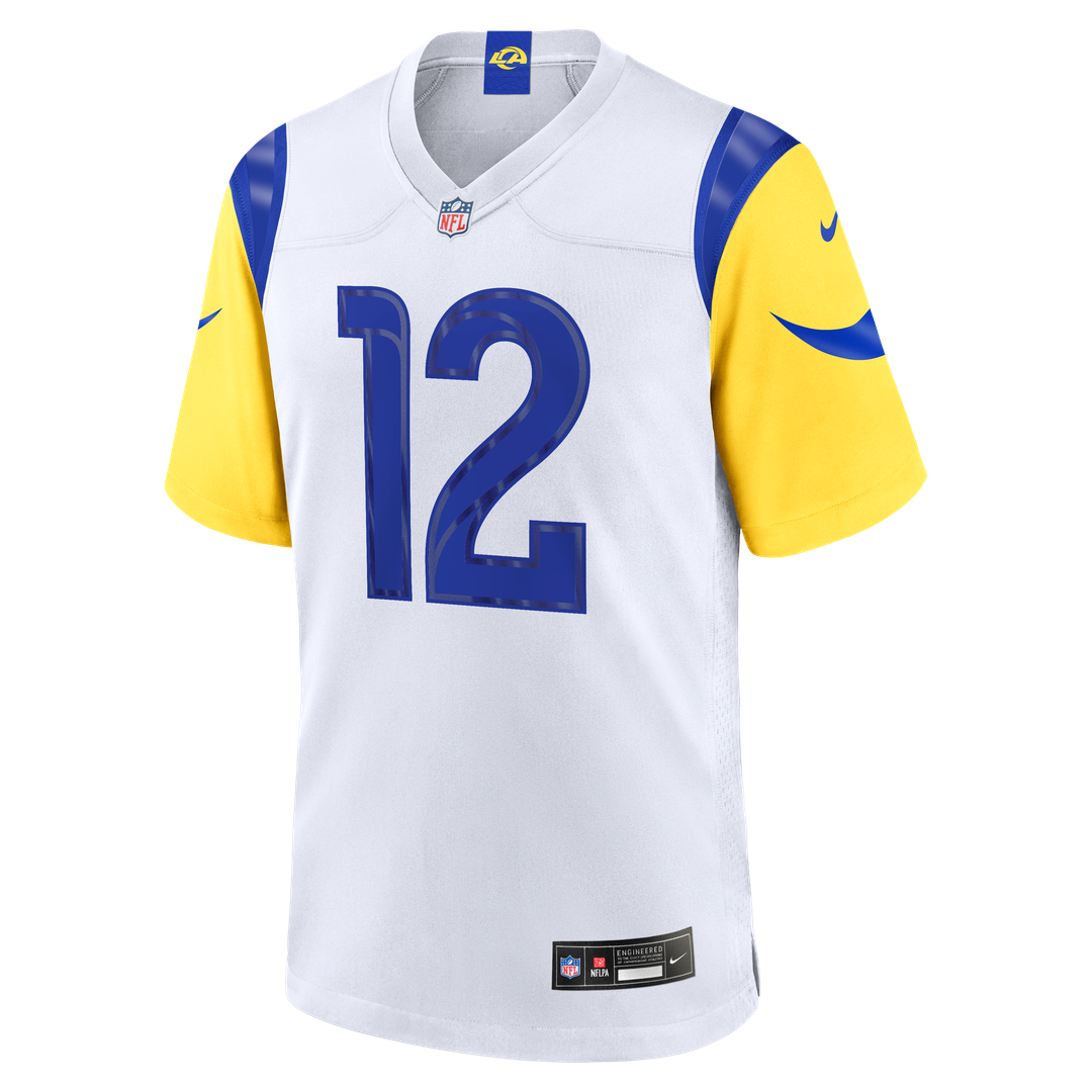 Puka Nacua Los Angeles Rams Nike White Game Player Jersey - White Official NFL Team Apparel Football Fan Gear