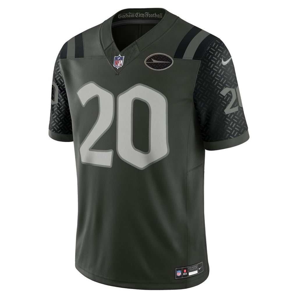 Breece Hall New York Jets Nike 2025 Rivalries Collection Stitched Limited Jersey - Gotham Green Official NFL Team Apparel Football Fan Gear