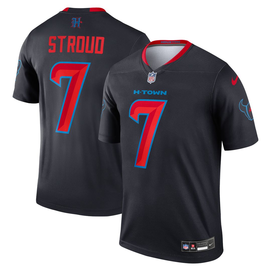 C.J. Stroud Houston Texans Nike Legend Player Performance Top - Navy NFL Fan Gear Popular Style