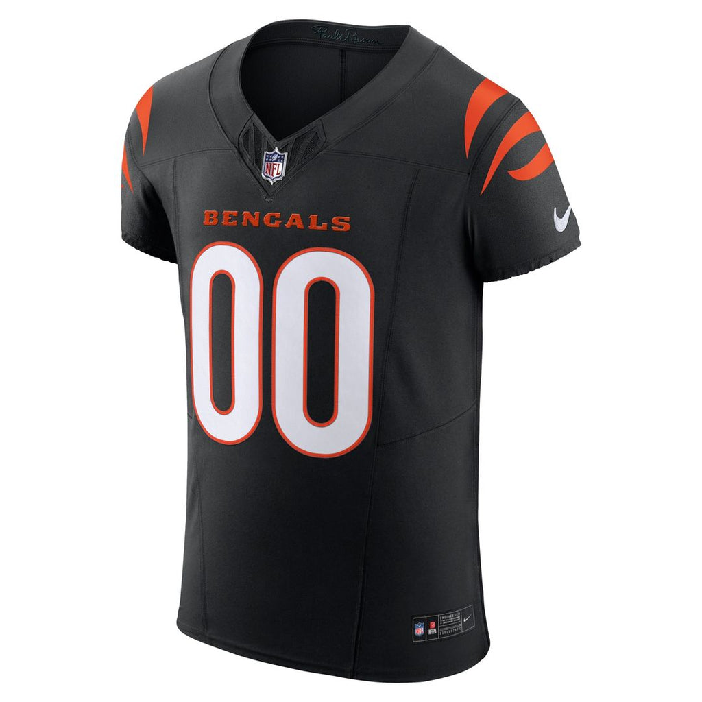 Cincinnati Bengals Nike Team Vapor F.U.S.E. Elite Custom Jersey - Black Official NFL Team Apparel Football Fan Gear