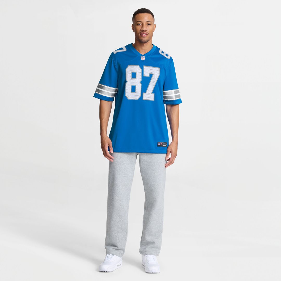 Sam LaPorta Detroit Lions Nike Game Jersey - Blue Official NFL Team Apparel Football Fan Gear