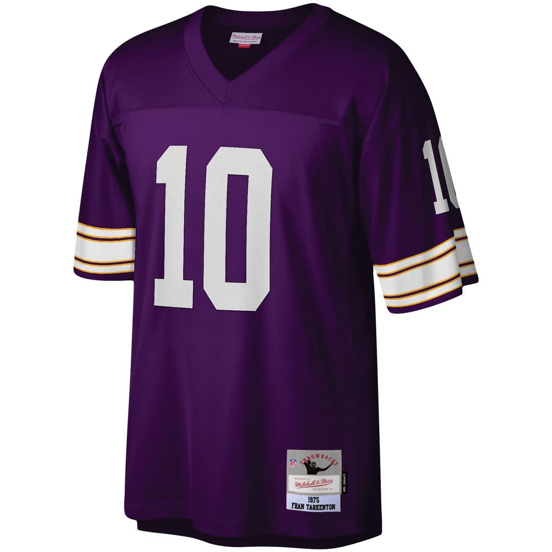 Fran Tarkenton Minnesota Vikings Mitchell & Ness Legacy Replica Jersey - Purple Official NFL Team Apparel Football Fan Gear