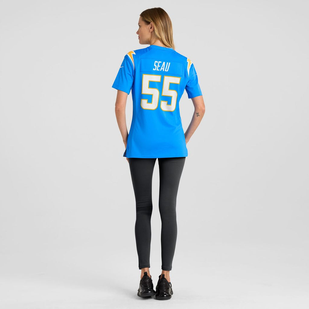 Junior Seau Los Angeles Chargers Nike Women's Game Retired Player Jersey - Powder Blue Official NFL Team Apparel Football Fan Gear