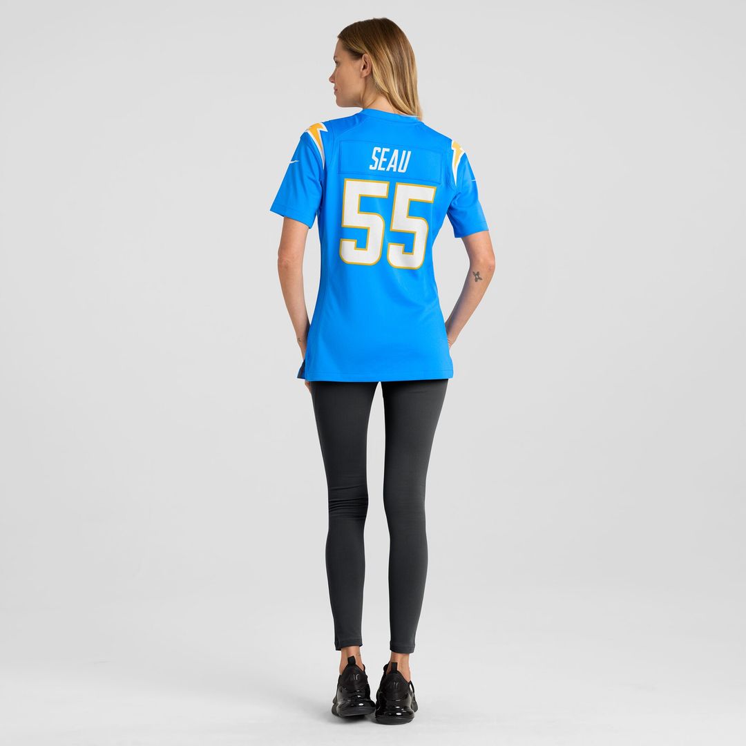 Junior Seau Los Angeles Chargers Nike Women's Game Retired Player Jersey - Powder Blue Official NFL Team Apparel Football Fan Gear