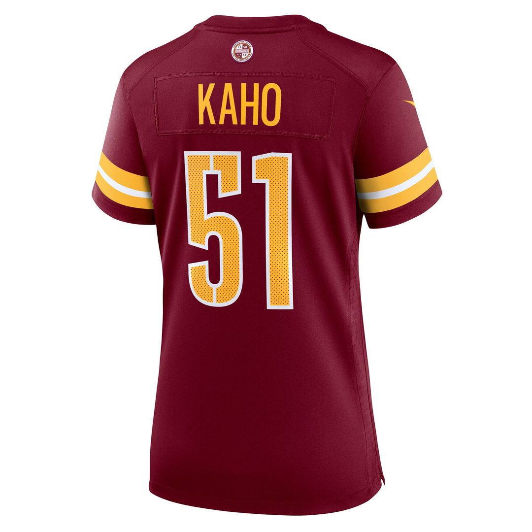 Ale Kaho Washington Commanders Nike Women's Team Game Jersey - Burgundy Official NFL Team Apparel Football Fan Gear