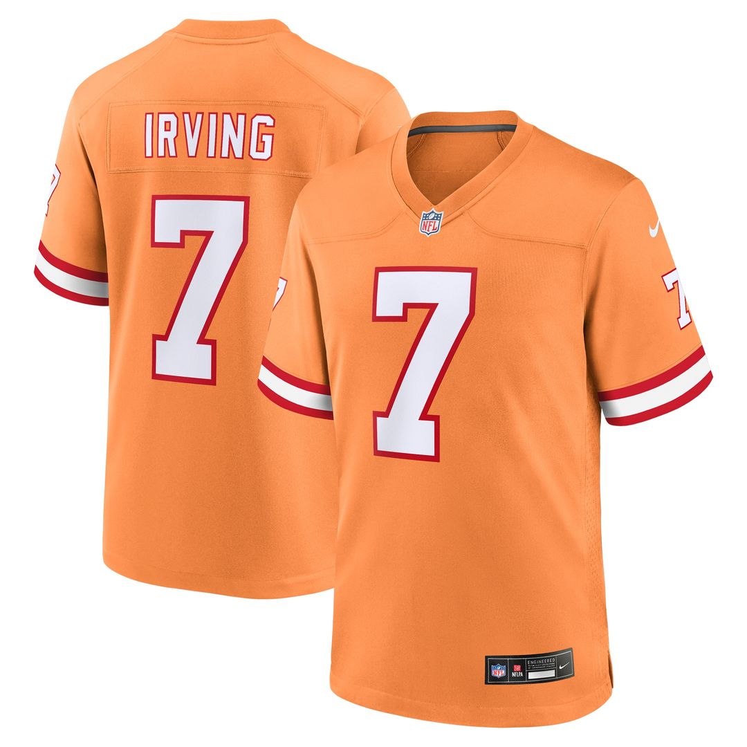 Bucky Irving Tampa Bay Buccaneers Nike Alternate Game Jersey - Pewter Official NFL Team Apparel Football Fan Gear