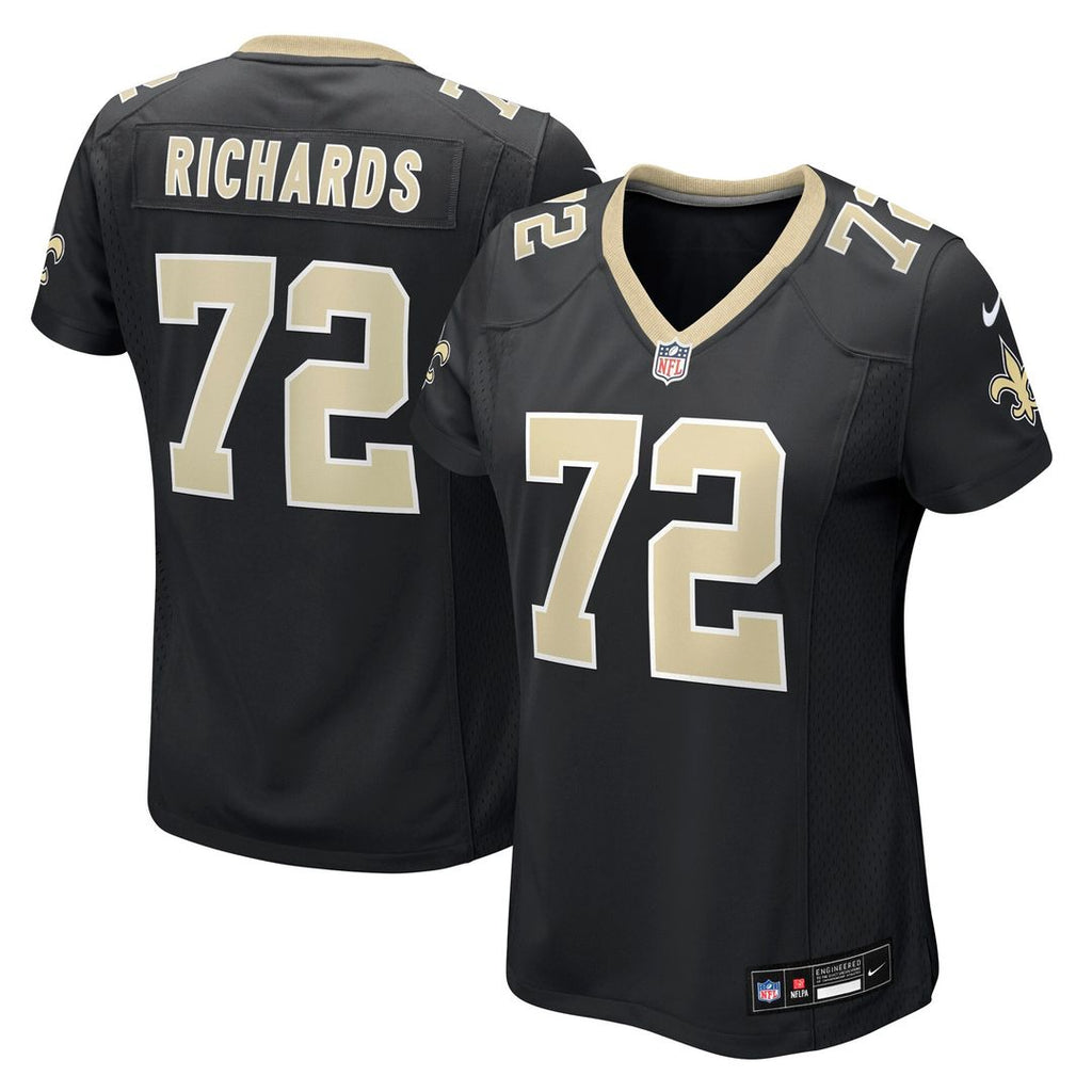 Asim Richards New Orleans Saints Nike Women's Team Game Jersey - Black Official NFL Team Apparel Football Fan Gear