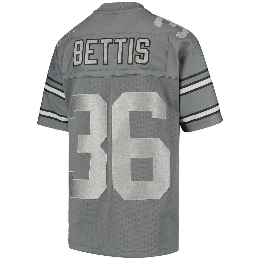 Jerome Bettis Pittsburgh Steelers Mitchell & Ness Youth 1996 Retired Player Metal Replica Jersey - Charcoal Official NFL Team Apparel Football Fan Gea