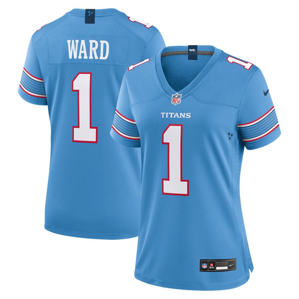 Cameron Ward Tennessee Titans Nike Women's Game Jersey - Light Blue Official NFL Team Apparel Football Fan Gear