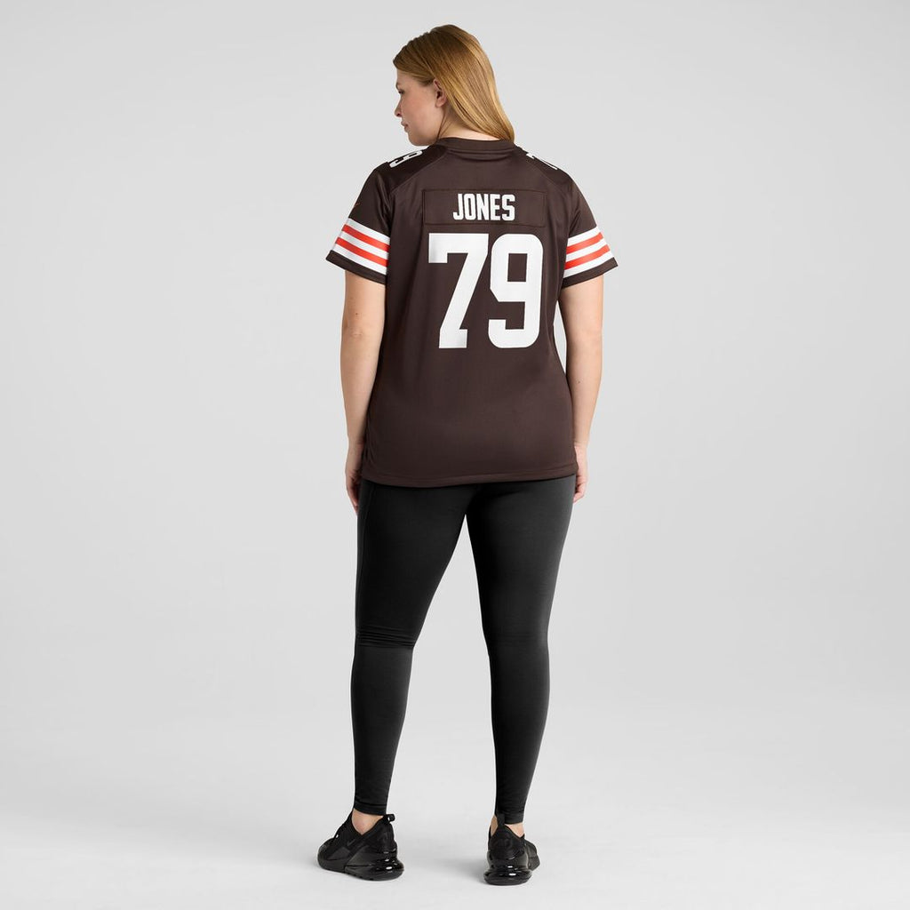 Dawand Jones Cleveland Browns Nike Women's Team Game Jersey - Brown Official NFL Team Apparel Football Fan Gear